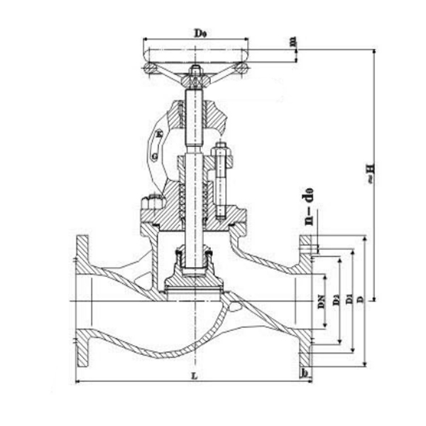 GBT584 DN300 Marine Cast Steel Stop Valve1.jpg